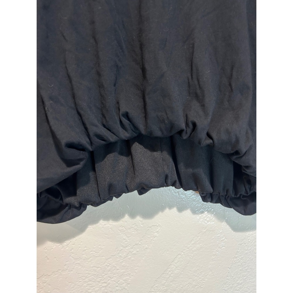 Hyfve Womens Black Bubble Hem Batwing Short Sleeve Cropped Top Size M - Picture 4 of 7